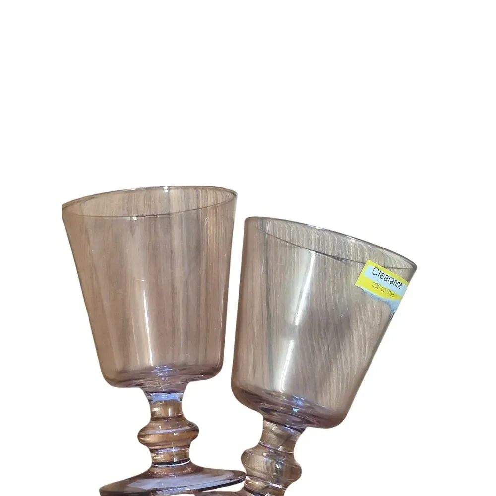 2 10.14oz Vintage Goblet Rustic Barn Bella Style Wine Glasses Threshold™ s1